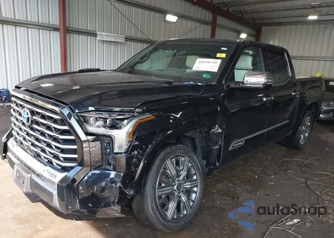 2023 Toyota Tundra Hybrid Capstone z USA, uszkodzony, nr VIN 5TFVC5DB2PX026333